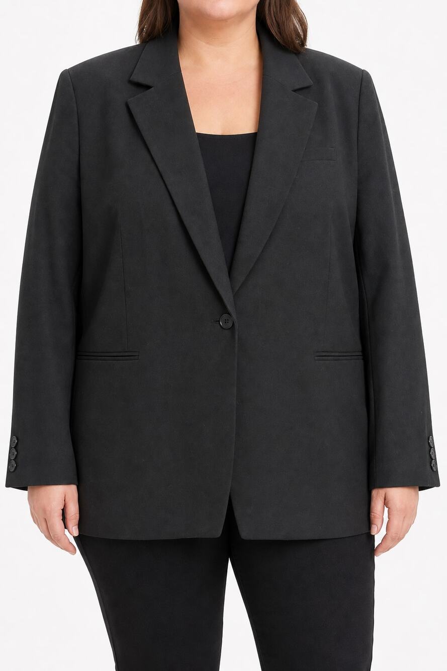 Pendleton Women's 20W Plus Size Black Wool Blazer Jacket USA Made Career